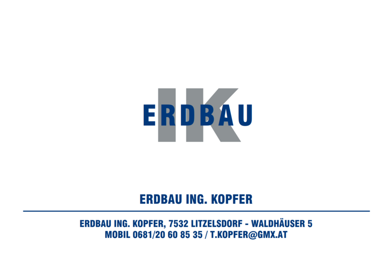 Logo Erdbau Ing. Kopfer