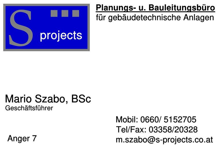 Logo S-Projects - Mario Szabo